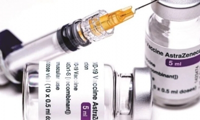 Una muestra de la vacuna contra la Covid-19 de AstraZeneca.