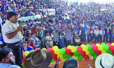 Expresidente de Bolivia y presidente del Movimiento Al Socialismo (MAS), Evo Morales.