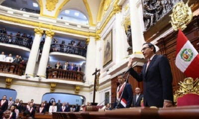 Posesión del Nuevo presidente de Perú. Foto: RRSS