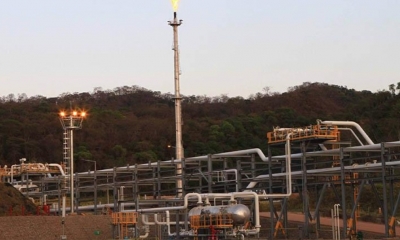 La planta de producción de gas de Incahuasi, en Sucre