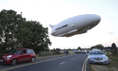 El dirigible se precipitó en el condado de Bedfordshire, Reino Unido