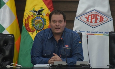 El presidente ejecutivo de Yacimientos Petrolíferos Fiscales Bolivianos (YPFB), Armin Dorgathen