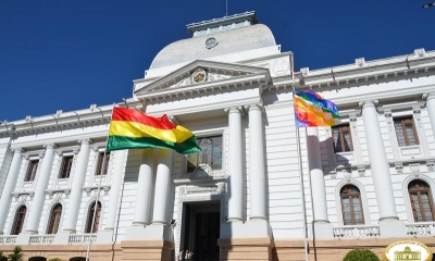 Frontis del TSJ en Sucre