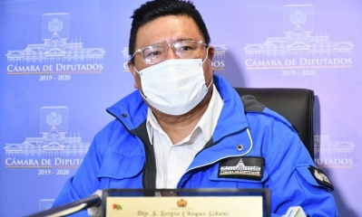  El presidente de la Cámara de Diputados, Sergio Choque