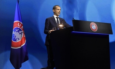 El presidente de la UEFA, Aleksander Ceferin. | EFE