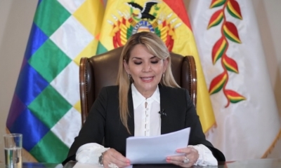 La presidenta Jeanine Áñez. | Ministerio de la Presidencia