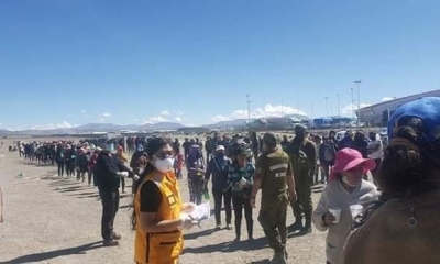La Delegada Regional del INDH Tarapacá, Lorena de Ferrafi