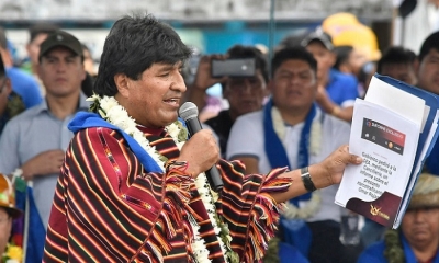 El expresidente Evo Morales