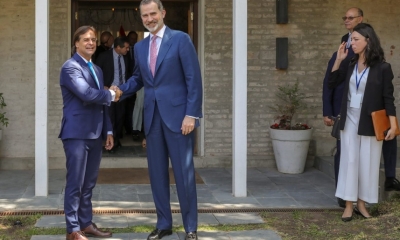 El presidente electo Luis Lacalle Pou recibe en La Tahona, 