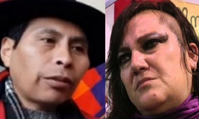 Rodolfo Machaca y María Galindo/Foto. Kandire