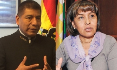 Fernando Huanacuni y Nardi Suxo/Foto. Kandire