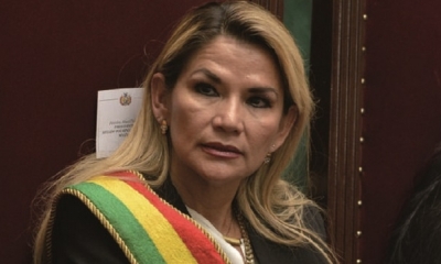 Jeanine Añez Chávez, expresidenta transitoria de Bolivia. Foto: ABI.