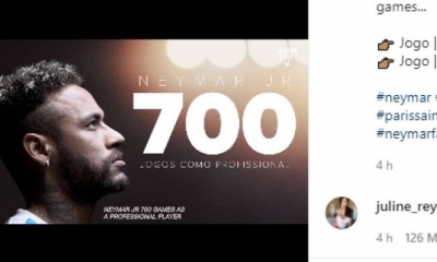 Captura de pantalla del video publicado por Neymar en Instagram.