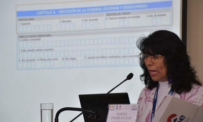 La coordinadora general de Censo, Martha Oviedo Aguilar. 