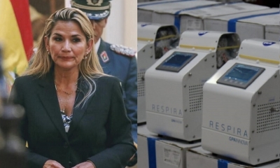 La presidenta Jeanine Áñez
