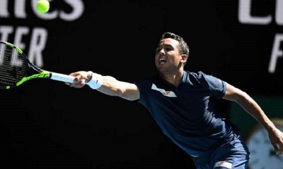 El tenista boliviano Hugo Dellien. 
