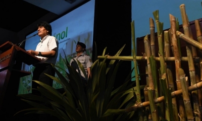 Evo Morales felicitó a los empresarios cruceños/Foto.UCOM-MH
