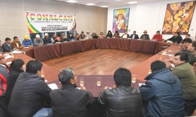 La reunión inició desde tempranas horas/Foto. ABI