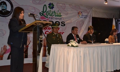 La directora Rossío Pimentel presentó el sorteó/Foto. RRSS