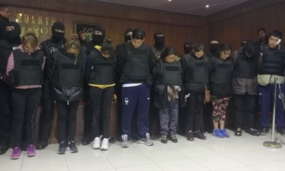 Así presentaron a los delincuentes/Foto. ABI
