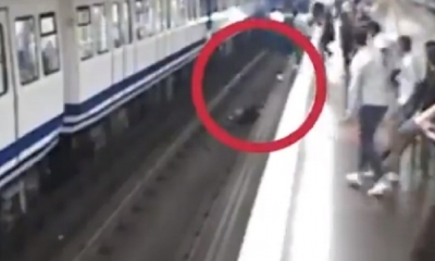 La mujer se salvó de morir/Foto. Captura de pantalla