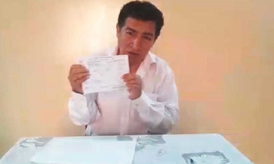 El diputado del MAS, Víctor Borda