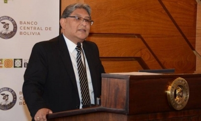 El presidente del Banco Central de Bolivia (BCB), Edwin Rojas Ulo