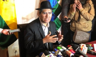 Diego Pary , canciller de Bolivia/Foto. RRSS