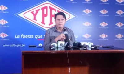 Óscar Barriga, presidente de  YPFB/Foto. IS