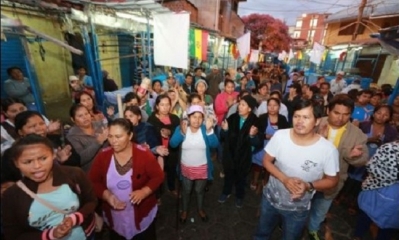 Un grupo de gremialistas asegura que no hay condiciones para el traslado a La Ramada. Foto: Fuad Landívar