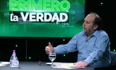El ministro de Salud Marcelo Navajas en entrevista en BTV.
