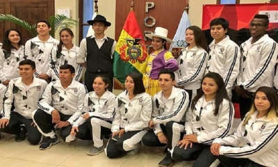 Algunos de los participantes bolivianos en la fiesta deportiva/Foto. RRSS