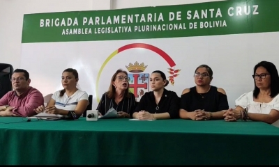 La bancada de Creemos brindó conferencia de prensa este viernes.