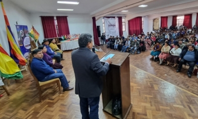 El vicepresidente David Choquehuanca.