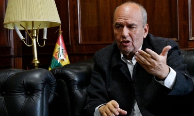 Foto / Archivo : El ministro de Gobierno, Arturo Murillo