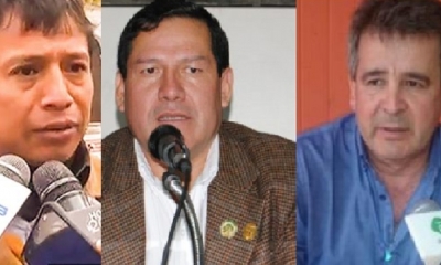 Henry Párraga, Ramiro Vallejos y Carlo Bru/Foto. Kandire