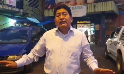 El ministro de Obras Públicas, Edgar Montaño