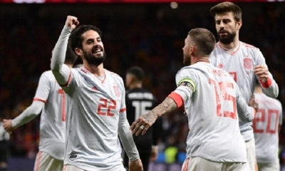 España vs. Argentina, amistoso hacia Rusia 2018. Foto: Internet