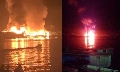 Se investiga el origen del incendio/Foto. RRSS