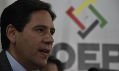 El presidente del Tribunal Supremo Electoral (TSE) de Bolivia, Salvador Romero. | APG