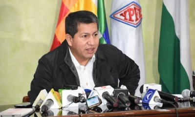 El ministro de Hidrocarburos, Luis Alberto Sánchez