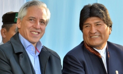 Álvaro García Linera y Evo Morales/Foto. ABI