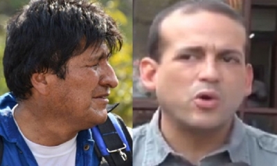 Evo Morales y Fernando Camacho/Foto. Kandire 