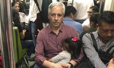 Álvaro García Linera junto a su hija Alba. | Facebook