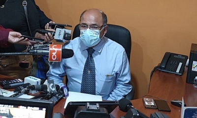 Aníbal Cruz, en conferencia de prensa.