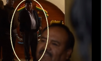 Zacarías Jayta, concejal de FPV  y afín al MAS/Foto. Captura de pantalla