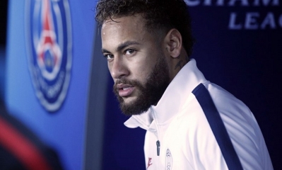 El astro brasileño del PSG, Neymar