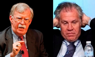 John Bolton y  Luis Almagro