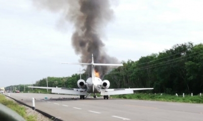 alidad Portada Actualidad Autoridades confirman el hallazgo de casi 400 kilos de supuesta cocaína proveniente de la aeronave que se incendió en México