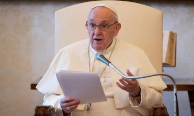 El papa Francisco se refirió a la vacuna contra la COVID-19 durante la última audiencia general. | Fuente: EFE